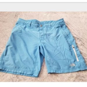 The North Face Shorts - The North Face Blue & Gray Athletic Shorts Size 36 The North Face Shorts - The North Face Blue & Gray Athletic Shorts Size 36